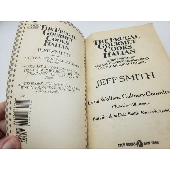 The Frugal Gourmet Cooks Italian By Jeff Smith 1995 Paperback - Picture 3 of 10